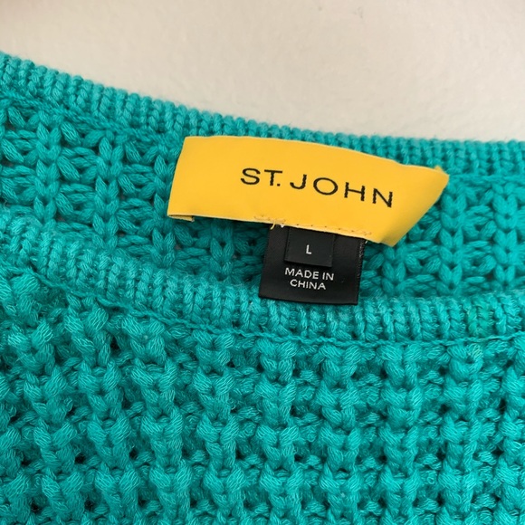 St John Dolman Sleeved Chunky Knit Sweater Size L - Picture 4 of 7